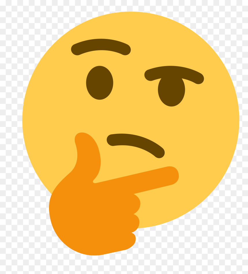 Thinking Twitter, HD Png Download - emoji png