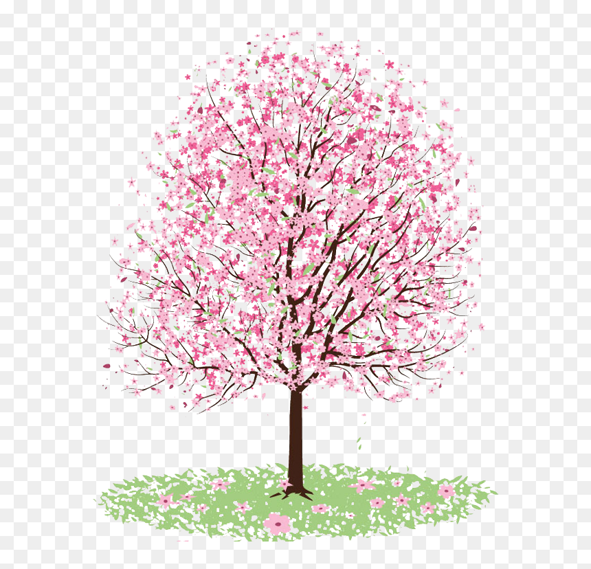 Cherry Blossom Trees Transparent, HD Png Download - tumblr png