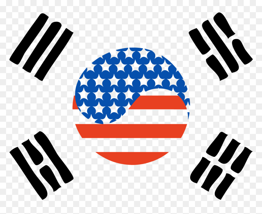 South Korea Flag, HD Png Download - american flag png