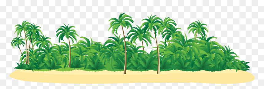 Tropical Island Png, Transparent Png - palm tree png