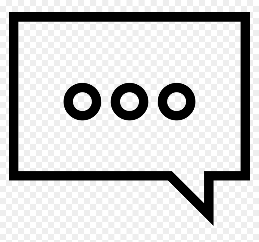 Speech Bubble With Dots, HD Png Download - speech bubble png