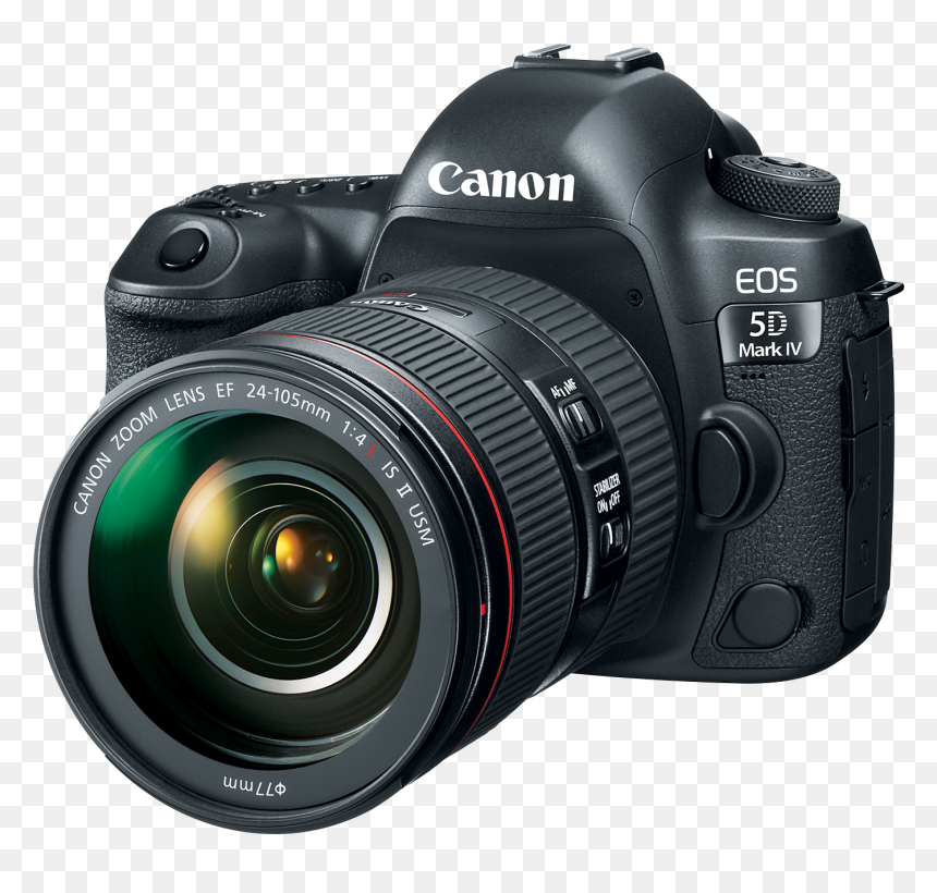 Canon Eos 5d Mark Iv With Battery Grip, HD Png Download - camera png