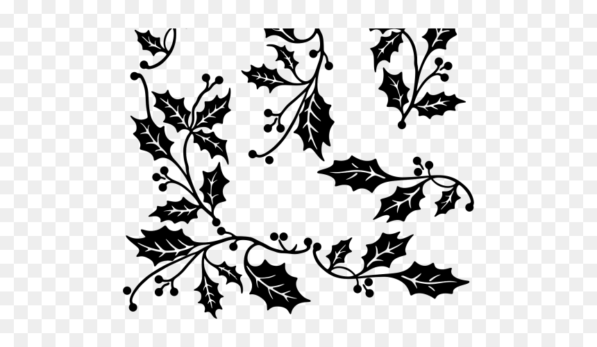 Christmas Design Black And White Png, Transparent Png - border png