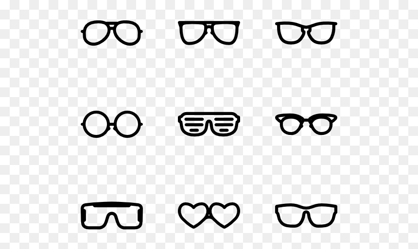 Glasses Icons, HD Png Download - sunglasses png