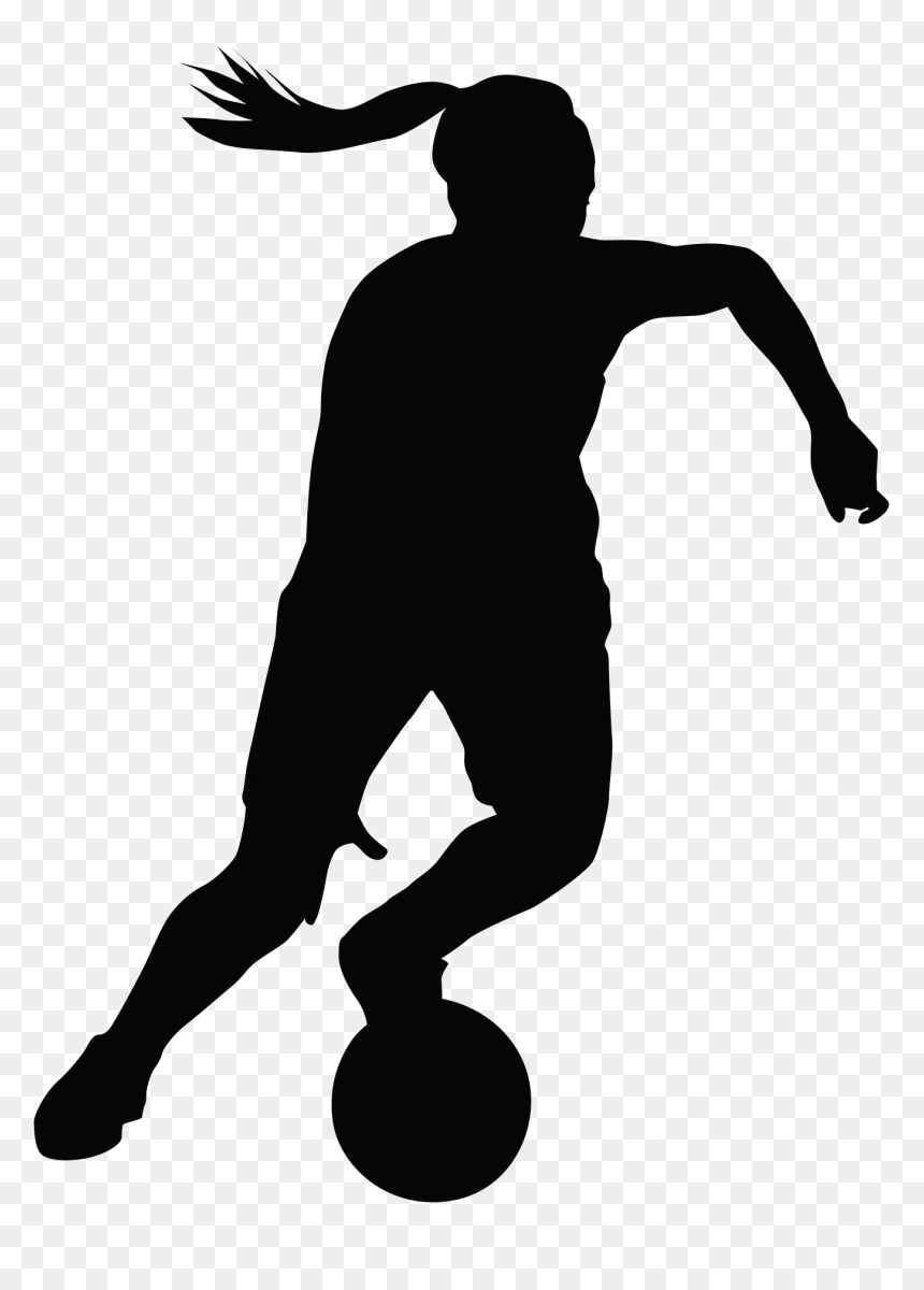 Girls Basketball Silhouettes, HD Png Download - basketball png