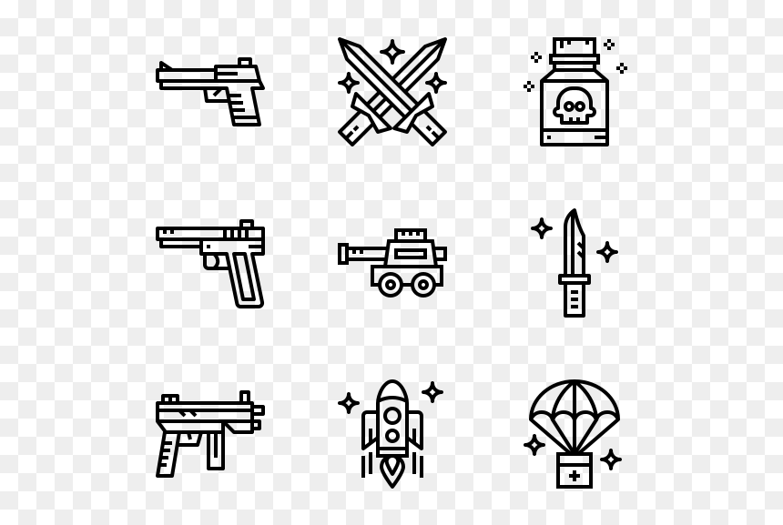 Gun Font, HD Png Download - gun png