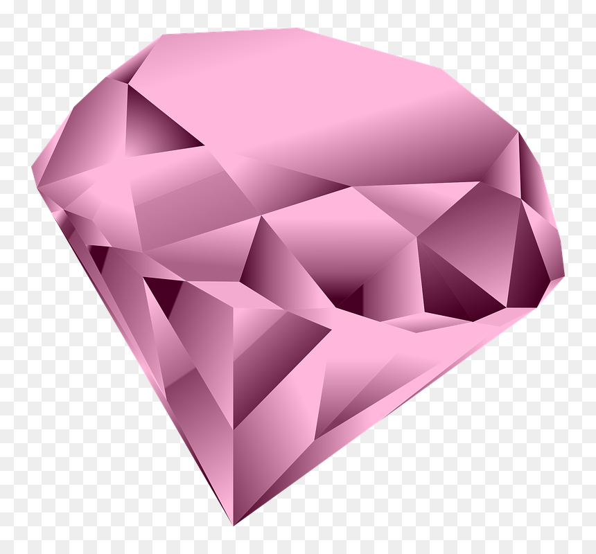 Pink Diamond Clipart, HD Png Download - diamond png