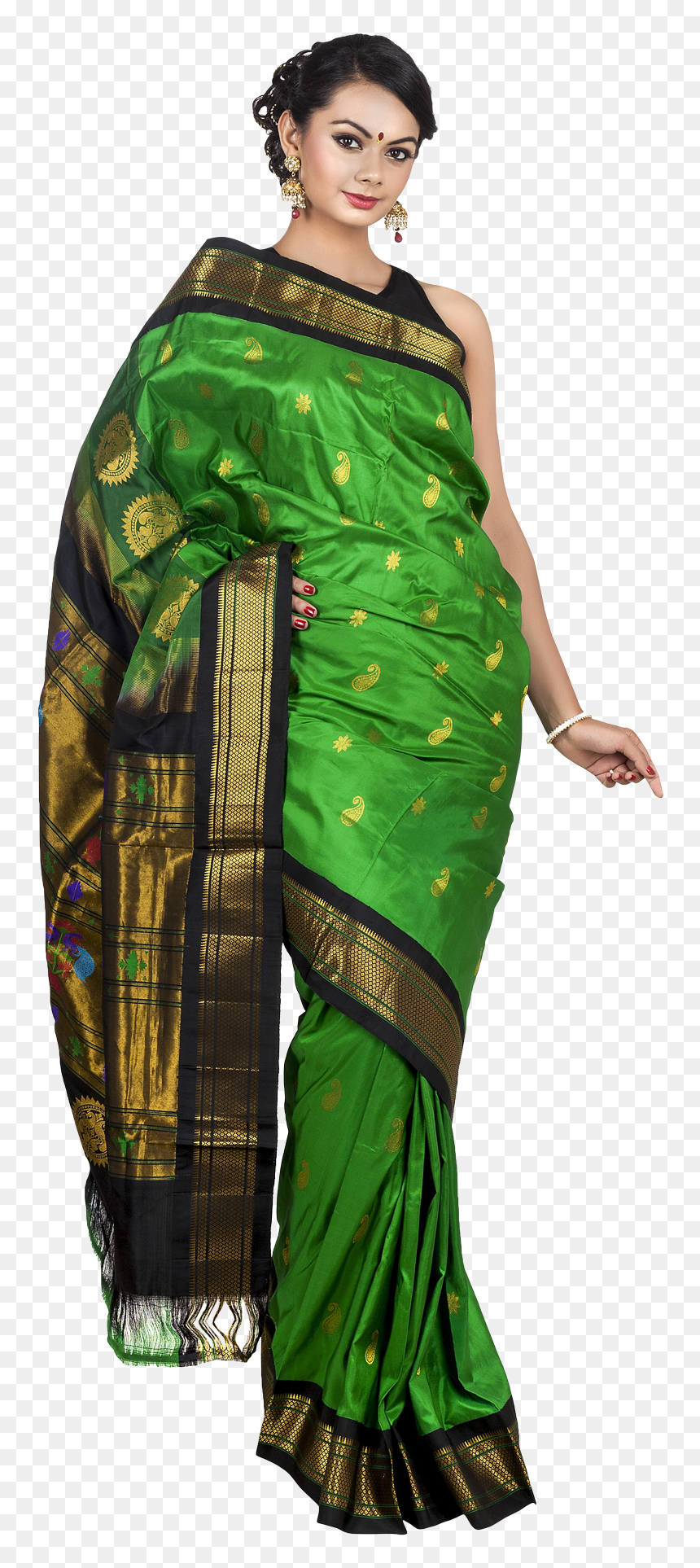 Woman In Saree Png, Transparent Png - png images