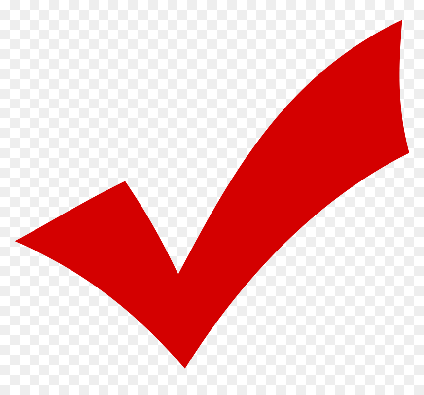 Clip Art Red Check Mark, HD Png Download - check mark png