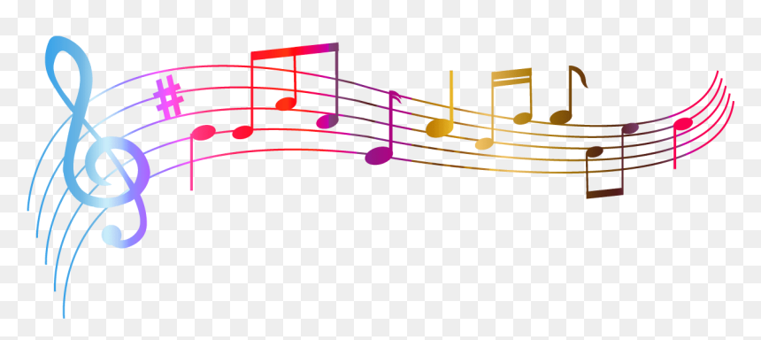 Colourful Musical Notes Png, Transparent Png - music notes png