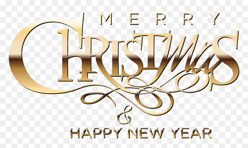 Merry Christmas And A Happy New Year Clipart, HD Png Download - christmas png