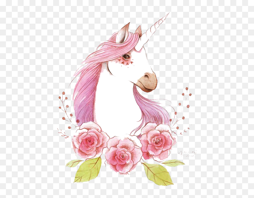 Watercolor Unicorn, HD Png Download - unicorn png