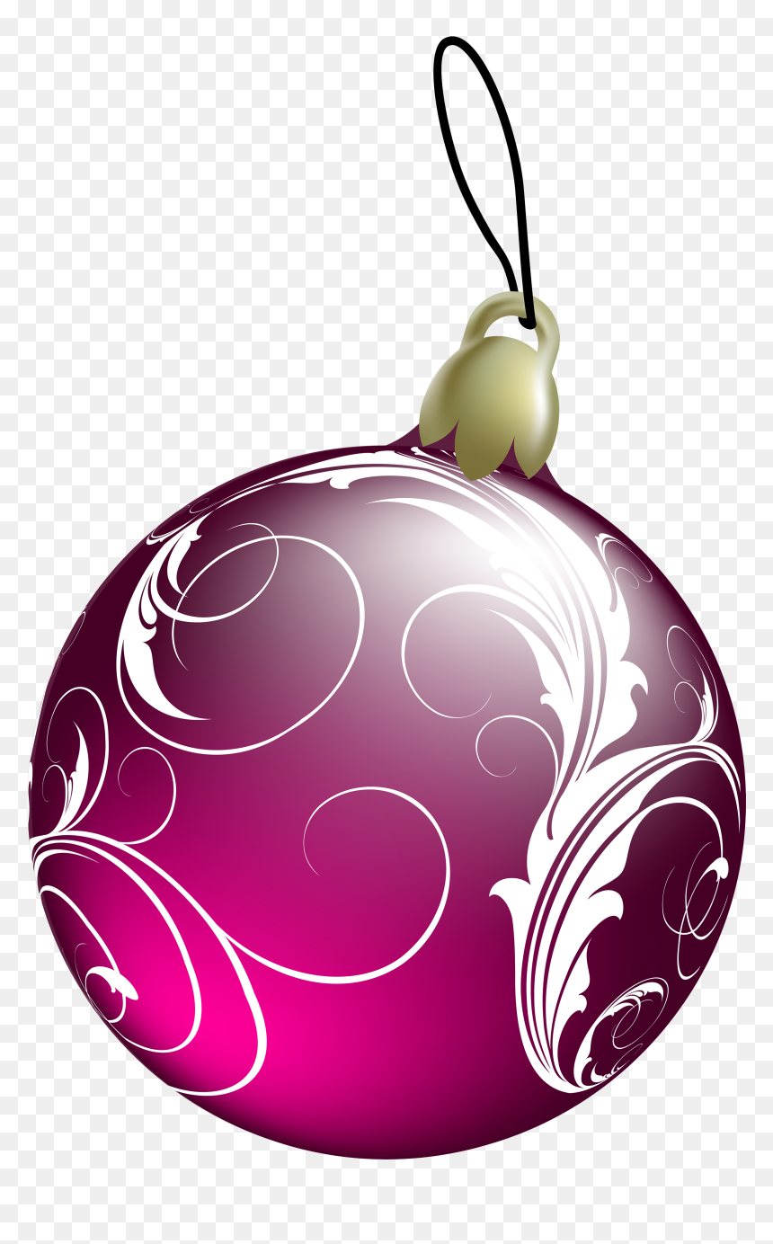 Christmas Ball Pink Png, Transparent Png - christmas png