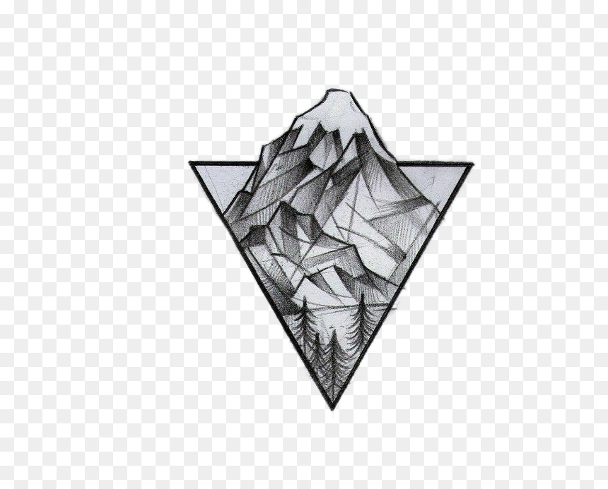 Hình Xăm Tam Giác, HD Png Download - triangle png
