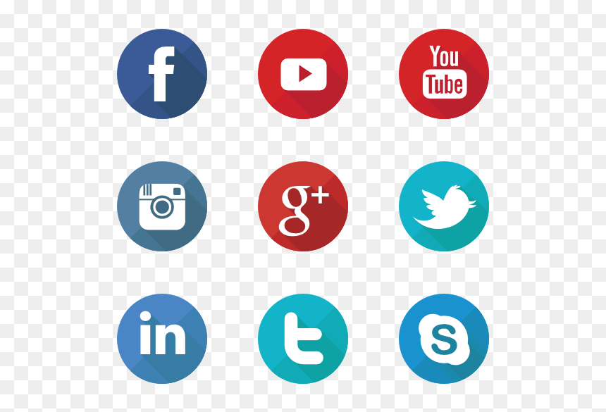 Transparent Social Media Png, Png Download - red circle png