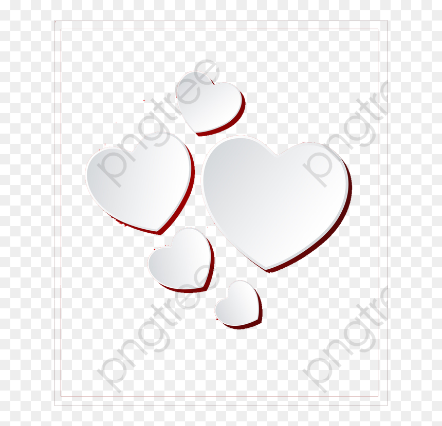 Hearts Png White, Transparent Png - hearts png