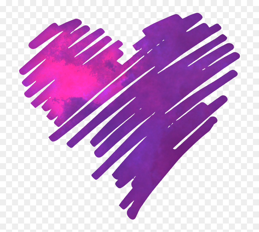 Red Sketch Heart Png, Transparent Png - hearts png