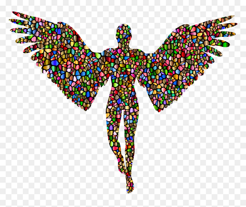 Male Angel Silhouette, HD Png Download - wings png