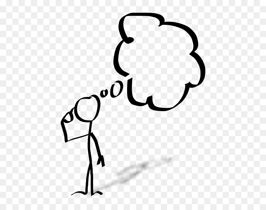 Thinking Clip Art, HD Png Download - thought bubble png