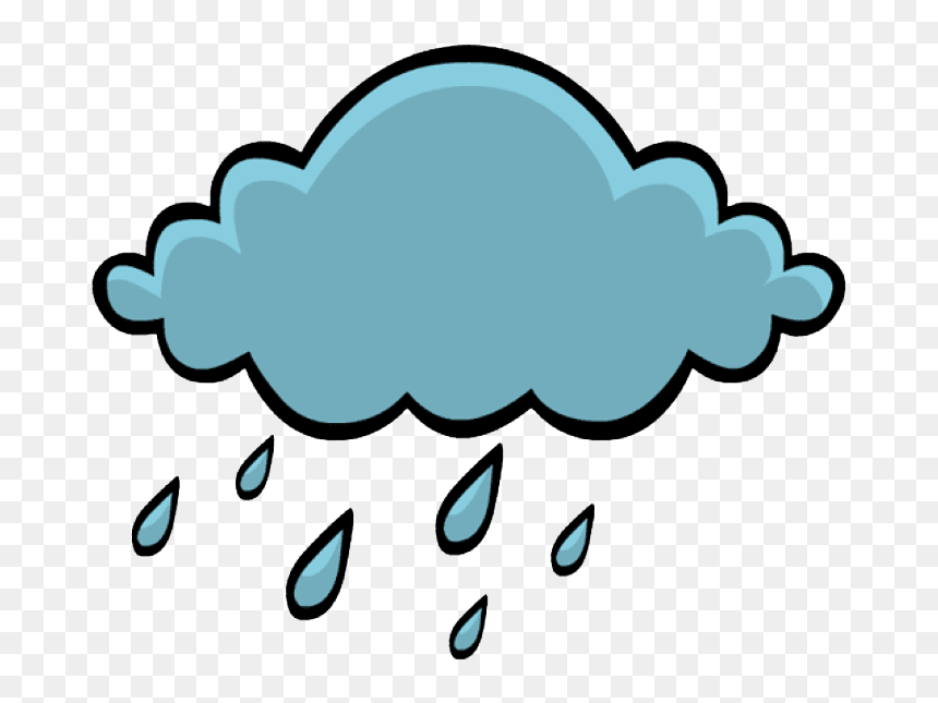 Transparent Clouds With Rain, HD Png Download - rain png