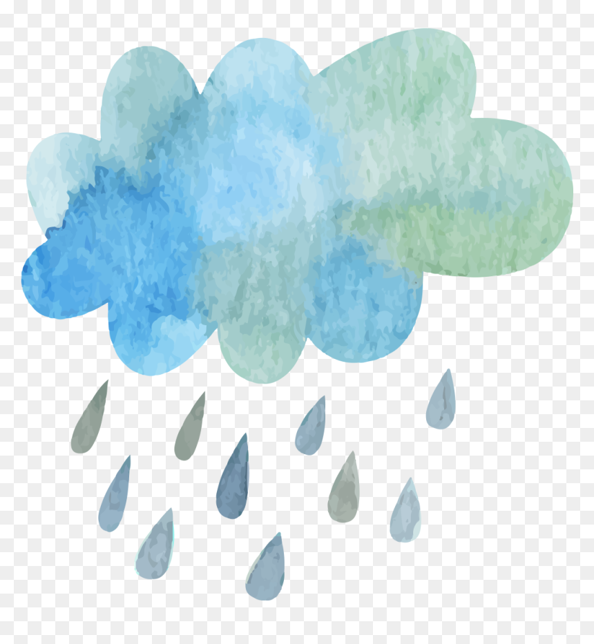 Cloud And Rain Png, Transparent Png - rain png