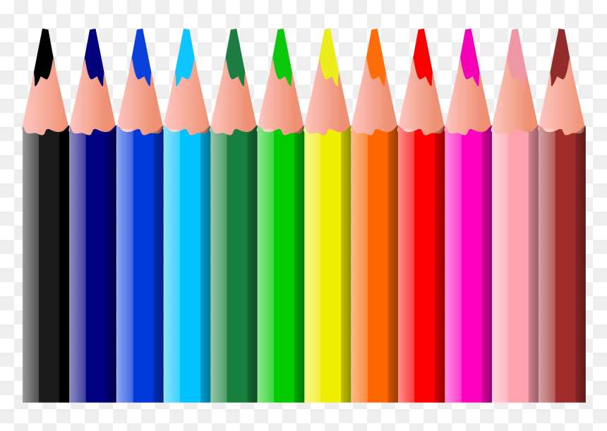 Colour Pencil Clip Art, HD Png Download - pencil png