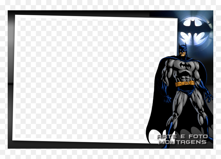 Convite Do Batman Em Branco, HD Png Download - batman png