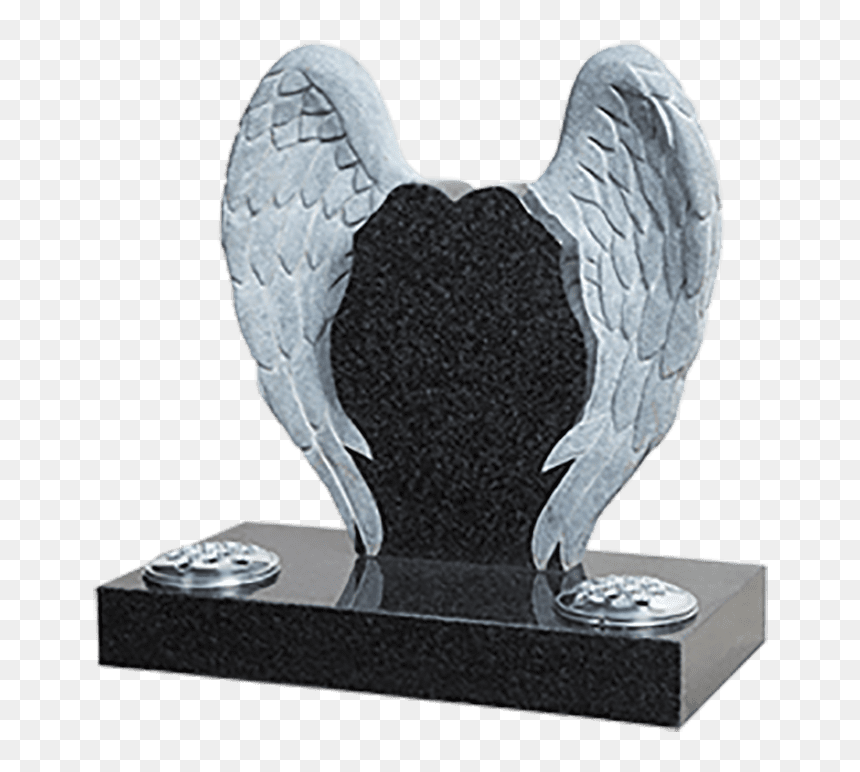 Headstones With Angel Wings, HD Png Download - angel wings png