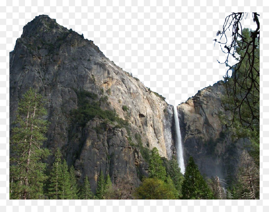 Yosemite National Park, Bridalveil Fall, HD Png Download - mountain png