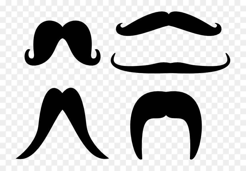 Handlebar Moustache Clipart, HD Png Download - mustache png
