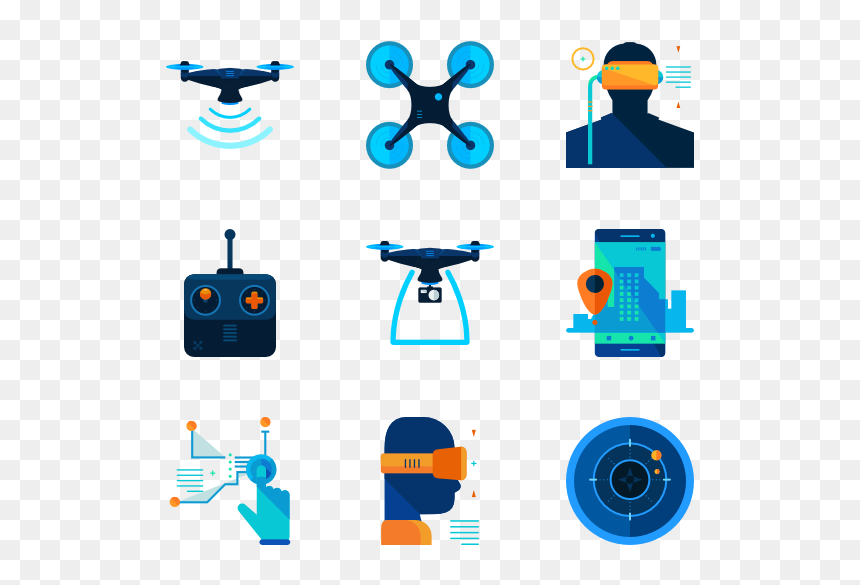 Drone Icons, HD Png Download - drone png