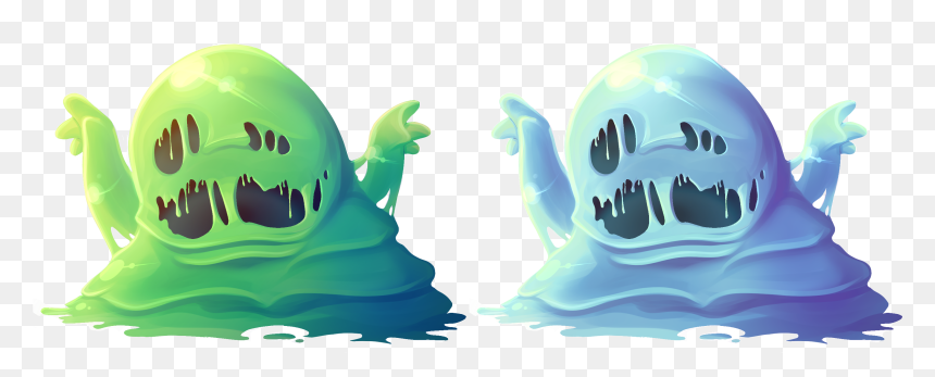Green Slime Monster Png, Transparent Png - slime png