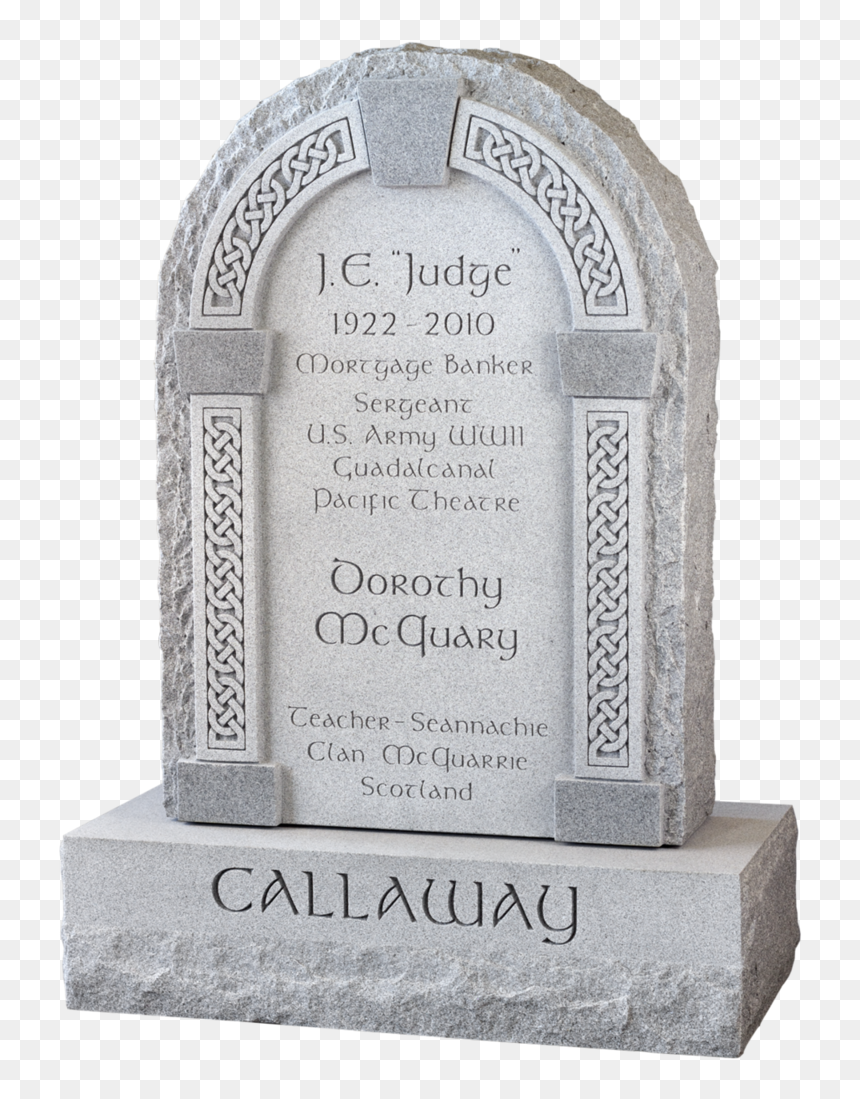 Celtic Designs For Headstones, HD Png Download - tombstone png