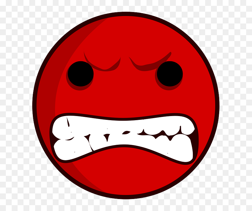 Angry Face Clipart, HD Png Download - surprised emoji png