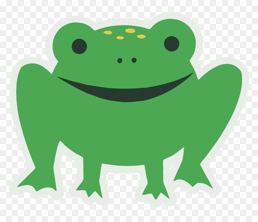 Amphibian Cartoon, HD Png Download - frog png