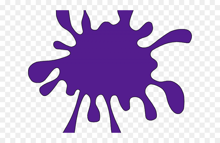 Orange Paint Splat Clipart, HD Png Download - slime png