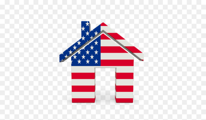 American Flag House Png, Transparent Png - house icon png
