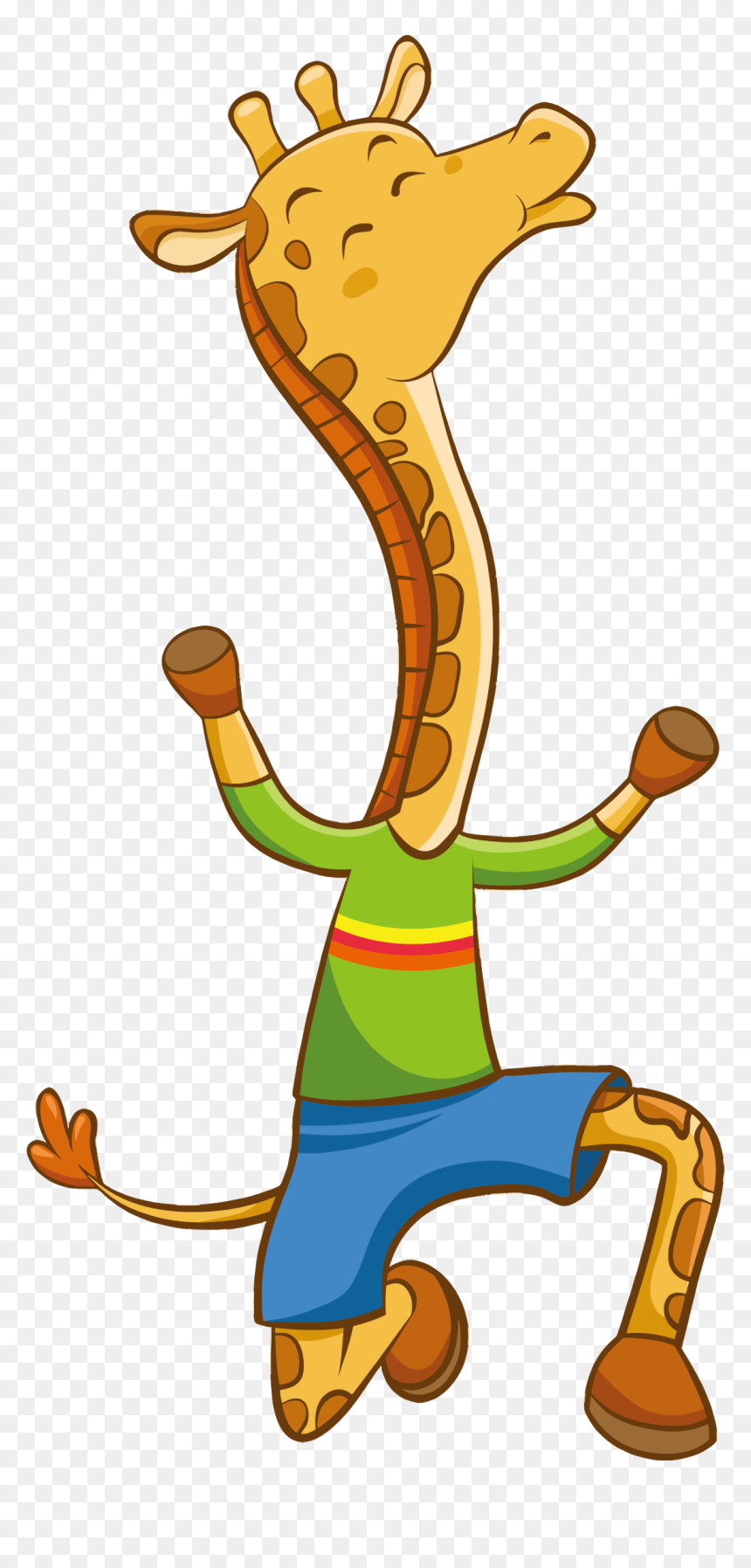 拟人 动物, HD Png Download - giraffe png