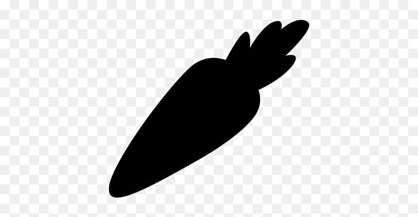 Carrot Black Vector Png, Transparent Png - carrot png