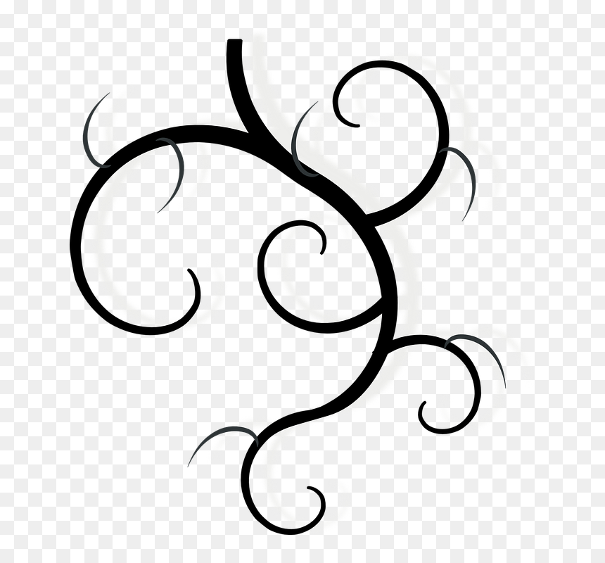Swirl Clip Art, HD Png Download - decorative line png