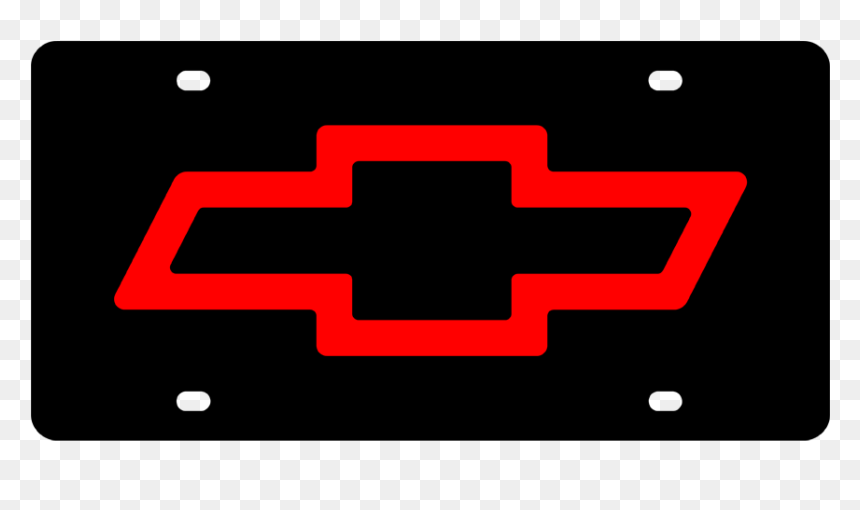Red Chevy License Plate, HD Png Download - bow tie png