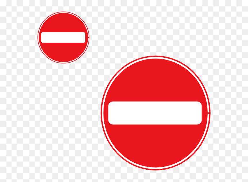 No Entry Sign Clear Background, HD Png Download - no sign png