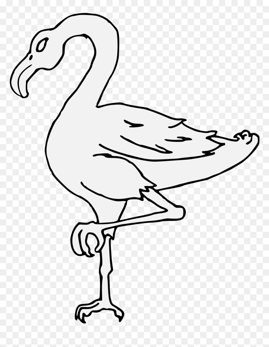 Heraldic Flamingo, HD Png Download - flamingo png