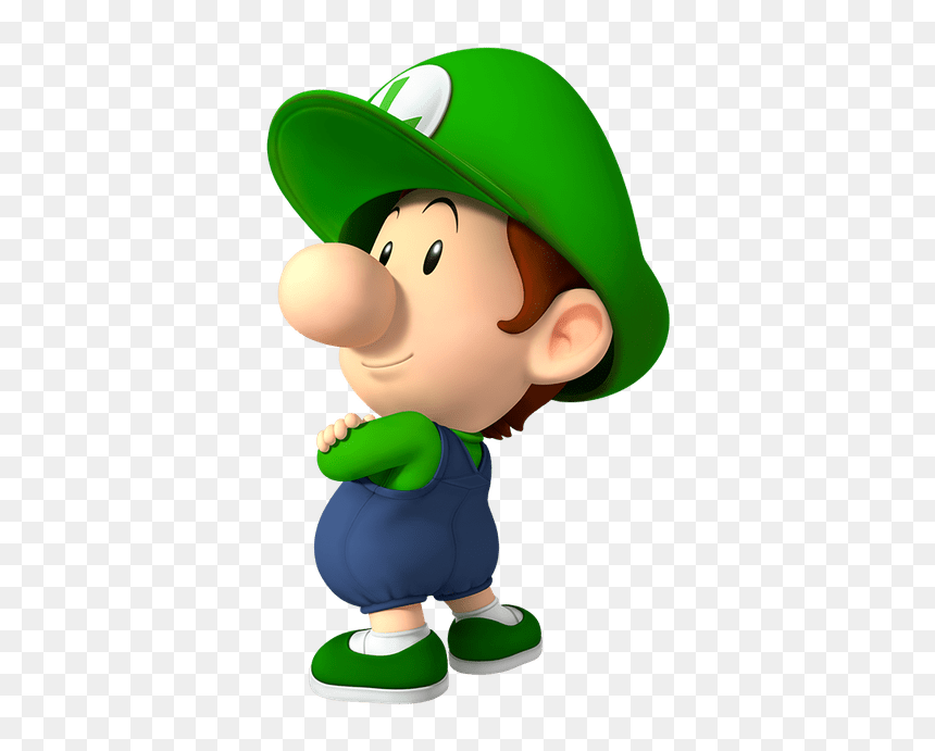 Super Mario Baby Luigi, HD Png Download - luigi png