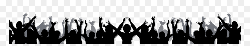 Silhouette, HD Png Download - crowd png