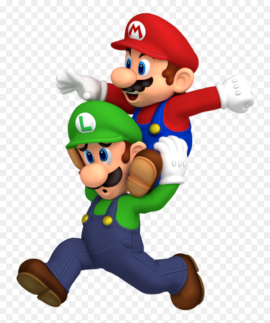 M&l Superstar Saga Artwork, HD Png Download - luigi png