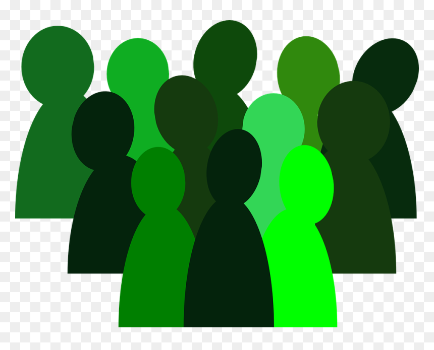 Small Group Of People Drawing, HD Png Download - crowd png