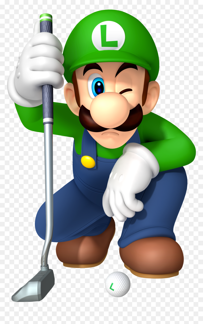 Mario Golf World Tour Luigi, HD Png Download - luigi png