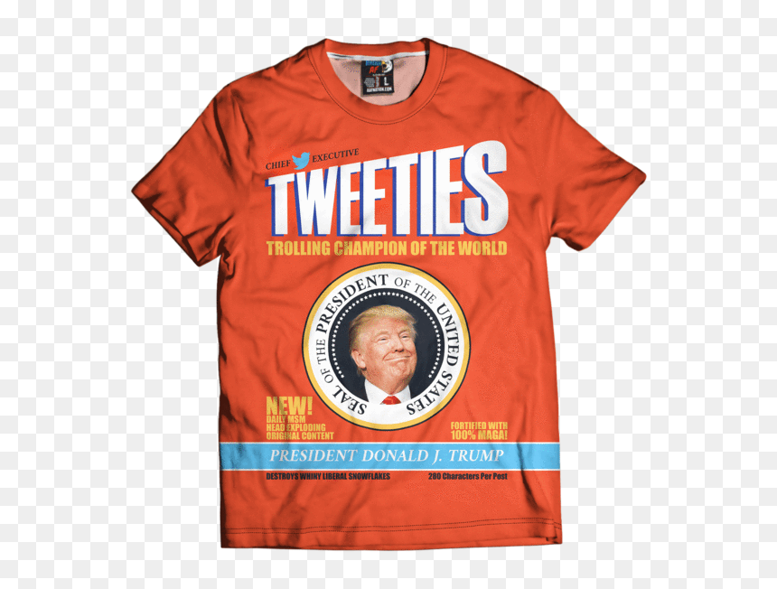 Trump Tweeties Shirt, HD Png Download - trump head png