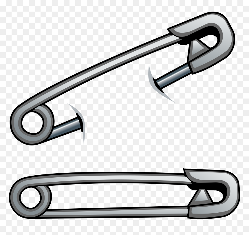 Safety Pin Clipart Free, HD Png Download - pin png